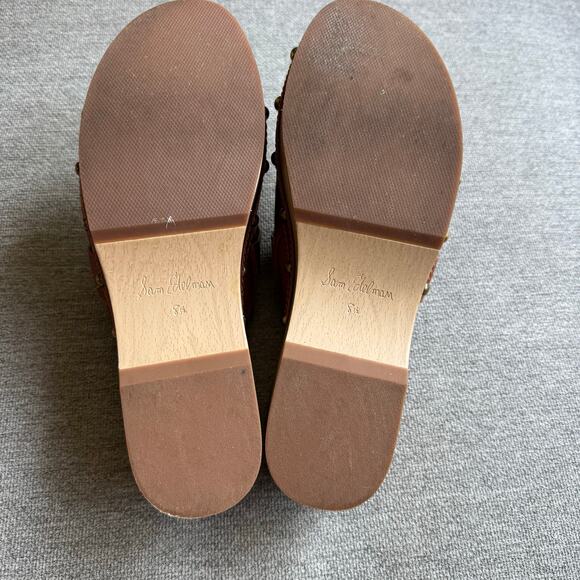 Sam Edelman Kaye Clog Slip On Chunky Brown Boho Casual Sz 8.5 - Picture 10 of 14